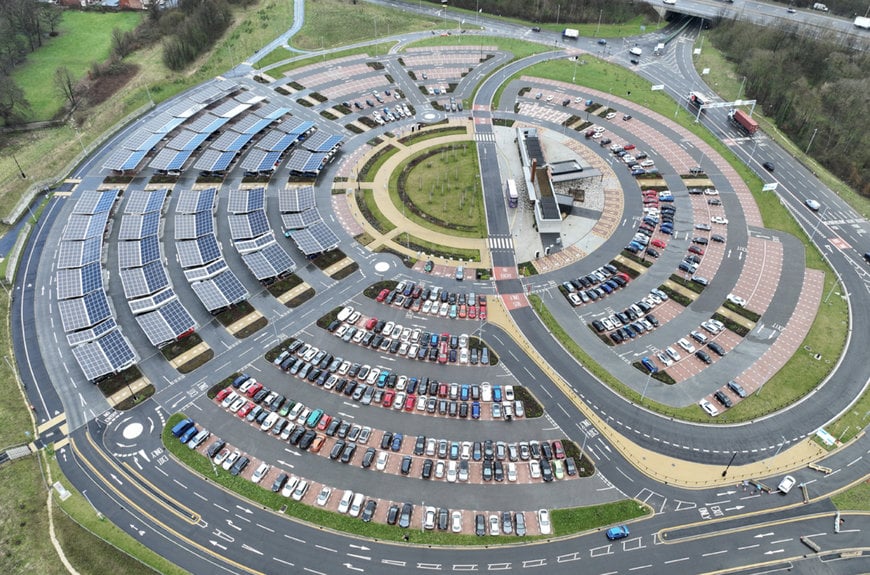 Leeds City Council Opens UK's First Solar Powered All Electric Park and Ride Site Served by Zero-Emission Electric Buses